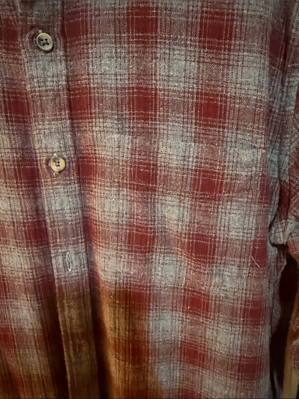 J.Crew Men’s Classic Plaid Flannel Shirt Burgundy Gray BU178